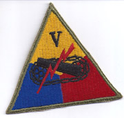 ASMIC WWII V Armor Corps Patch