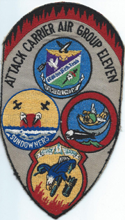 Attack Carrier Air Group Eleven Gaggle Squadron Patch