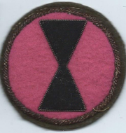 7th Division Japanese Made Bullion Patch