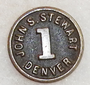 1st John S Stewart Unit Denver Enlisted Collar Disk
