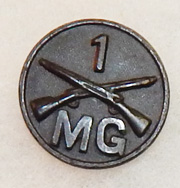 1st Infantry Machine Gun Company Enlisted Collar Disc