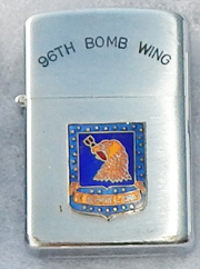 Air Force 96th Bomb Wing Cigarette Lighter