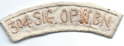 WWII Occupation - 1950's 304th Signal Operations Battalion Japanese made Tab