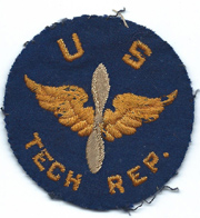 ASMIC WWII AAF Tech Rep Theatre Made Patch