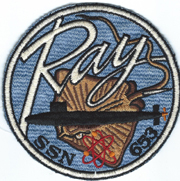 1950's-1960's SSN 653 USS Ray Submarine Patch