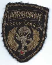 WWII Army Air Forces Airborne Troop Carrier Italian Made Bullion Patch