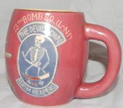 Korean War US Air Force 13th Bomb Squadron 1950's Unit Mug