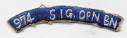 Occupation - Early 1950's 974th Signal Operating Battalion Tab