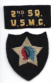 WWI - 1920's US Marine Corps 2nd Squadron 2nd Division Patch Set