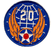 WWII AAF 20th Air Force Patch