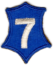 WWII 7th Corps Patch