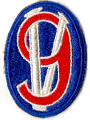 WWII 95th Division Blue Border Patch