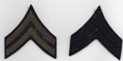WWII Army Corporal Wool On Wool Chevron Set