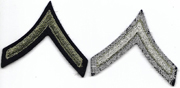 WWII Private First Class Chevron Set