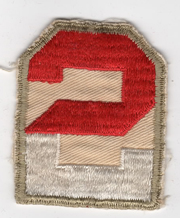 WWII 2nd Army On Twill  Patch