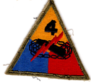WWII 4th Armor Division Patch