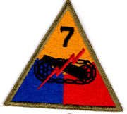 WWII 7th Armor Division Patch