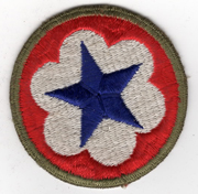 WWII Army Service Forces OD Border  Patch