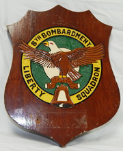 Vietnam Era US Air Force 8th Bomb Squadron Wooden Plaque