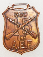 WWI 15th Regiment 369th Infantry AEF Watch Fob