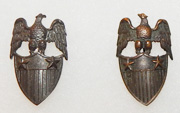 WWI Aide To Major General Officers Collar Device Set