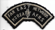 Korean War Armed Forces Radio Service / AFRS Far East Network Korea Scroll / Patch