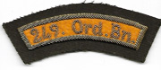 WWII - Occupation 249th Ordnance Battalion German Made Bullion Scroll / Tab