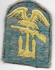 WWII - Occupation Army Amphibious Forces Raw Silk Patch