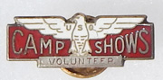 WWII US Army Camp Show Volunteer Badge