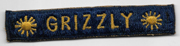 1950's 40th Armored Division GRIZZLY Japanese Made Tab