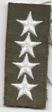ARVN / South Vietnamese Army Four Star General Rank Patch