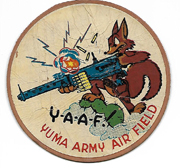 WWII AAF Yuma Army Air Field Gunnery School Disney Design Squadron Patch