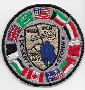 Operation Desert Storm Allied Nations Flags  Tour Patch