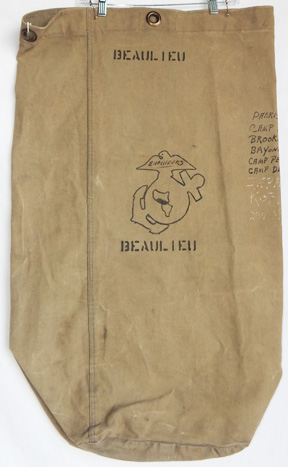 U.S Marine Corps Semper Fidelis Text Army Heavyweight Canvas Medic Shoulder Bag 