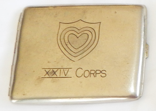 24th / XXIV Corps Seoul Korea 1948 Cigarette Case