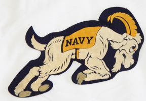 WWII Or Before US Naval Academy Anapolis Goat Mascot Patch