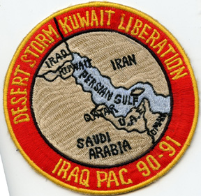Operation Desert Storm Kuwait Liberation Iraq Pac 90-91 Philippine Made Patch