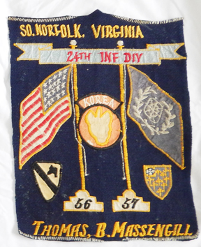 1956-57 24th Infantry Division Korea Back Patch