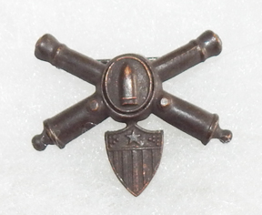 WWI Or Before Coast Artillery Adjutant Detachment Officers Collar Device