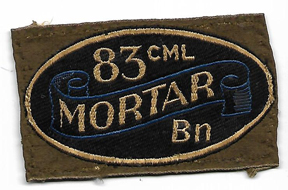 WWII 83rd Chemical Mortar Battalion Italian Made Patch