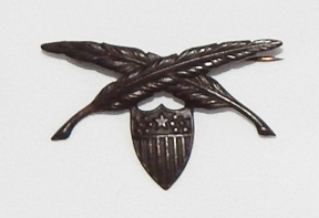 WWI Field Clerk Adjutant Detachment Officers Collar Device
