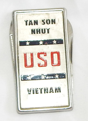Vietnam Tan Son Nhut USO Money Clip / Pocket Knife