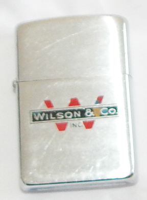 1960 Wilson & Company Incorporated Advertising Zippo Lighter