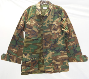 Vietnam New Old Stock Two Tone Brown Dominate & Lime Green ERDL Camo Shirt