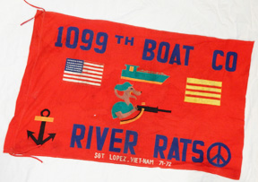 Vietnam Made 1099th Boat Company River Rats Personalized Flag