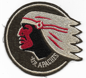WWII AAF 345th Bomb Group AIR APACHES Squadron Patch