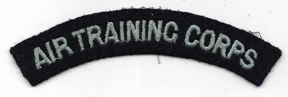 WWII RAF Air Training Corps Shoulder Title / Patch