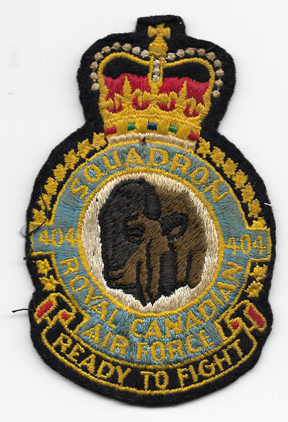 404th Royal Canadian Air Force Squadron Patch