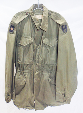 Vietnam Era US Army M-1951 jacket patched to the 199th Light Infantry Brigade and USARV