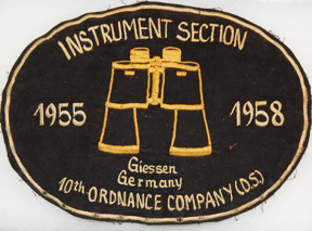 1950's 10th Ordnance Company Instrument Section Back Patch